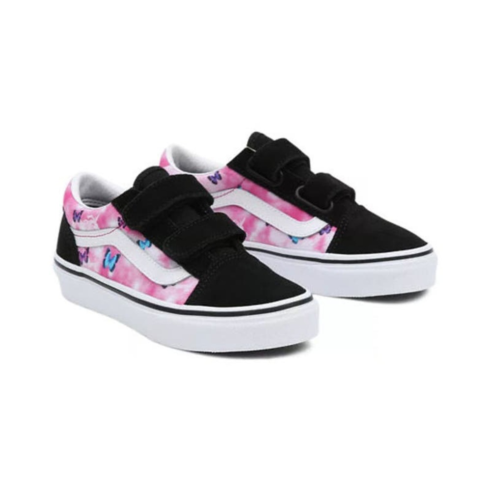 Vans Kids Pink Black Tie-Dye Velcro Sneakers - Picture 2 of 10